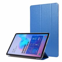 Чохол Deexe Silk Texture для Samsung Galaxy Tab S6 10.5 (T860/865) - Dark Blue: фото 1 з 4