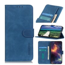 Чохол-книжка KHAZNEH Retro Wallet для Realme 8 / 8 Pro - Blue: фото 1 з 10