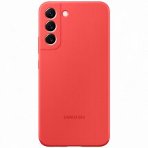 Чехол Silicone Cover для Samsung Galaxy S22 Plus (S906) EF-PS906TPEGRU - Glow Red: фото 1 из 6