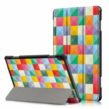 Чохол UniCase Life Style для Lenovo Tab P10 (TB-X705) - Colorful Triangles Grids: фото 1 з 8