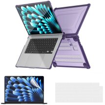Захисна накладка Enkay Shockproof Cover для Apple MacBook Air 15 (2023) - Purple: фото 1 з 14