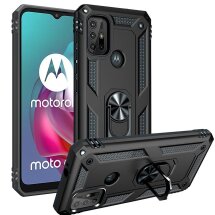 Захисний чохол Deexe Armor Case для Motorola Moto G10 / Moto G20 / Moto G30 - Black: фото 1 з 5