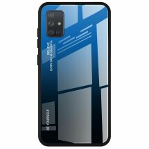 Защитный чехол Deexe Gradient Color для Samsung Galaxy A71 (A715) - Blue / Black: фото 1 из 14