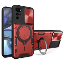 Защитный чехол Deexe Magnetic Space для Motorola Moto G22 / E32 / E32s - Red: фото 1 из 11