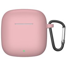 Защитный чехол Deexe Silicone Sleeve для Huawei FreeBuds SE 2 - Pink: фото 1 из 5