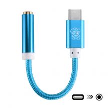 Аудіо адаптер HAT PRINCE USB Type-C to 3.5mm - Blue: фото 1 з 4