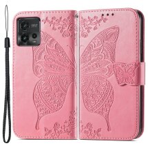 Чехол UniCase Butterfly Pattern для Motorola Moto G72 - Pink: фото 1 из 8