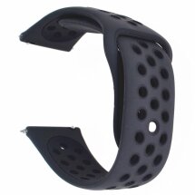 Ремешок Deexe Dot Color для часов с шириной крепления 20мм - All Black: фото 1 из 6