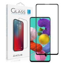 Защитное стекло ACCLAB Full Glue для Samsung Galaxy A71 (A715) - Black: фото 1 из 6
