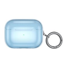 Защитный чехол Deexe Crystal Color для Apple AirPods Pro 2 - Transparent Blue: фото 1 из 5