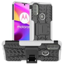 Защитный чехол UniCase Hybrid X для Motorola Moto E40 - White: фото 1 из 17