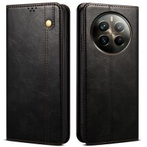 Защитный чехол UniCase Leather Wallet для Realme 12 Pro / 12 Pro+ - Black: фото 1 из 6