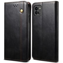 Защитный чехол UniCase Leather Wallet для Samsung Galaxy A22 5G (A226) - Black: фото 1 из 10