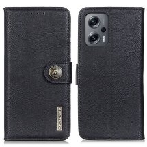 Чехол-книжка KHAZNEH Wallet Cover для Xiaomi Poco F5 / Redmi Note 12 Turbo - Black: фото 1 из 9