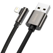 Дата-кабель Baseus Legend Series Elbow USB to Lightning (2.4A, 2m) - Black: фото 1 з 17