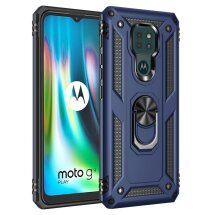 Захисний чохол Deexe Armor Case для Motorola Moto G9 Play / Moto E7 Plus - Blue: фото 1 з 7