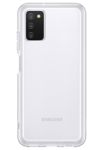 Защитный чехол Soft Clear Cover для Samsung Galaxy A03s (A037) EF-QA037TTEGRU - Transparent: фото 1 из 5