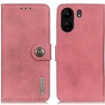 Чехол-книжка KHAZNEH Wallet Cover для Xiaomi Redmi 13C / Poco C65 - Pink: фото 1 из 8