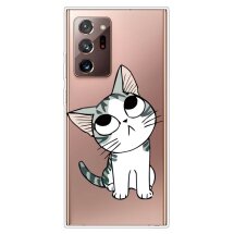Силіконовий (TPU) чохол Deexe Pretty Glossy для Samsung Galaxy Note 20 Ultra (N985) - Cute Cat: фото 1 з 5
