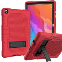 Защитный чехол Deexe Color Kickstand для Huawei MatePad T10s / T10 - Red / Black: фото 1 из 2
