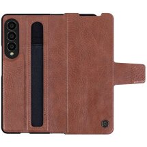 Захисний чохол NILLKIN Aoge Leather Case для Samsung Galaxy Fold 4 - Brown: фото 1 з 14