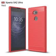 Защитный чехол UniCase Carbon для Sony XA2 Ultra - Red: фото 1 из 10