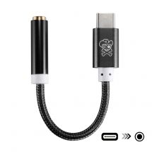 Аудіо адаптер HAT PRINCE USB Type-C to 3.5mm - Black: фото 1 з 4