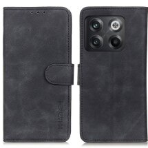 Чехол-книжка KHAZNEH Retro Wallet для OnePlus 10T / Ace Pro - Black: фото 1 из 9
